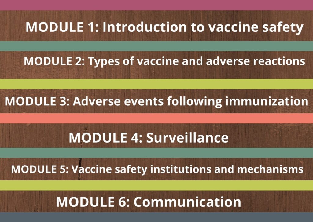 Vaccine Pharmacovigilance Course Modules