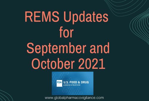 REMS Updates for September and October 2021