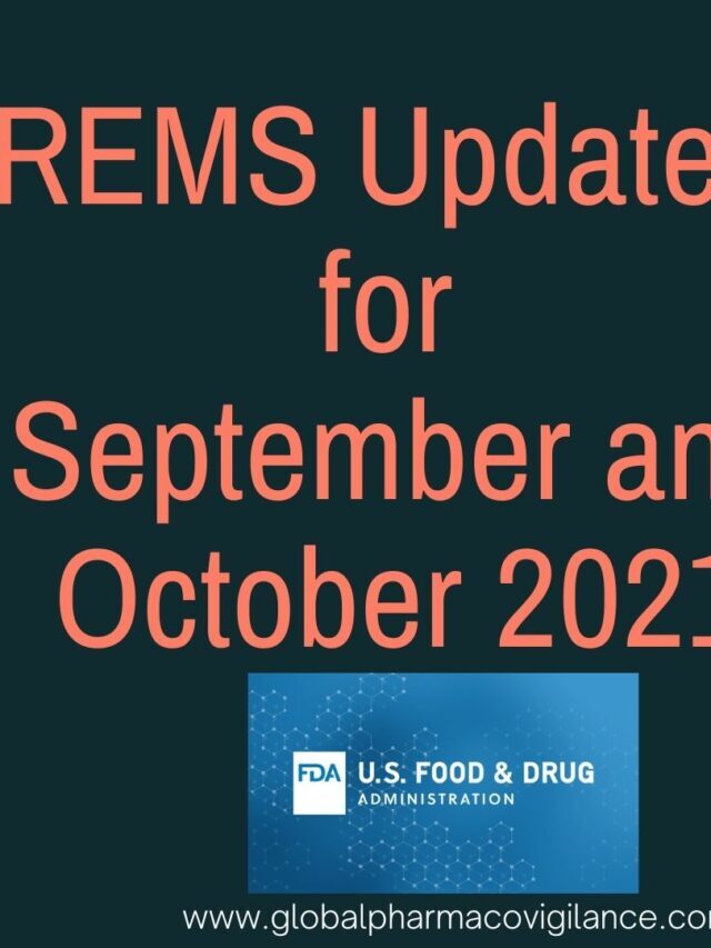 REMS Updates (USFDA) Oct 2021